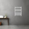 Warmehaus Contemporary Straight Heated Bathroom Towel Rail Radiator Rad - 800x600mm - White