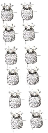 JECOMPRIS 12pièces Couvre-Valeur De Pneu Créatifs Forme De Diamant pour Voitures Accessoires De Roue Blanches Universels Et Étanches