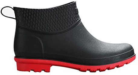 Stivali di gomma, stivali da pioggia da giardino, Scarpe da pioggia da uomo scarpe corte impermeabili antiscivolo stivali da pioggia caldi copriscarpe bassi moda cucina scarpe da lavoro all'aperto in