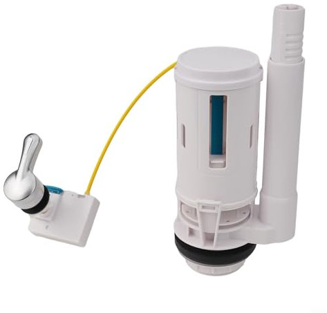 Hasaller 2in Overflow Lever Operated Dual Flush Toilet Tank Flush Valves Toilet Cistern Dual Flush Valves for Kitchen Bathroom(For 2-Piece)