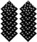 POPAPIE 12 Stück Piraten Kopftuch Totenkopf Pirat Bandana Schwarz Pirat Kapitän Kopftuch für Halloween Party Pirat Thema Cosplay Kinder Party Gefallen