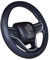 Auto Sport Lenkradbezug Leder Optik für Nissan Qashqai J12 III 2022-2024, Mikrofaser Leder Lenkradhülle Anti Rutsch Sanft Schwarz Langlebig Atmungsaktiv,B-O Shape