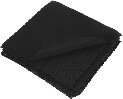 Healvian 100stücke Mikrofaser Brillenputztuch für Brillengläser Fusselfrei und Kratzfest für Kameratasche Handtasche oder Brillenetui zur Reinigung von Mobiltelefonen Kameraobjektiven Compu