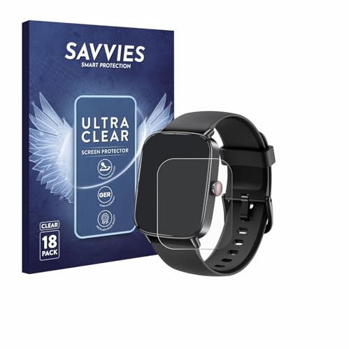 Savvies Schutzfolie für Gydom IDW28 1.85 | 18 Stück Transparenter Displayschutz Made in Germany Ultra-Klar Displayschutz-Folie