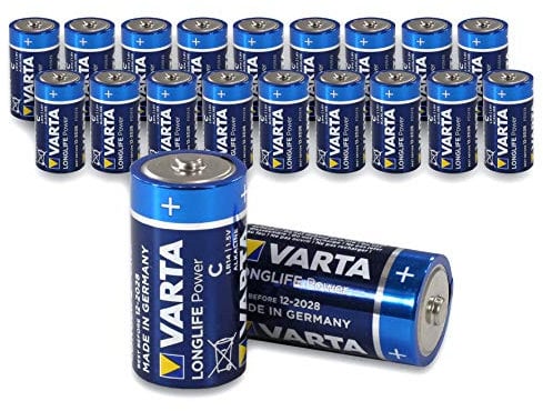 Varta 4914 LONGLIFE Power Alkaline Batterie (LR14 / Baby/C, 20er-Packung, lose in Folie)