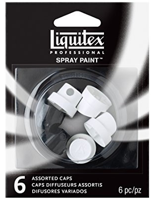 LIQUITEX Confezione da 6 Ugelli Diffusori Assortiti per Acrilico Spray, Multicolore, 6 Unità (Confezione da 1)