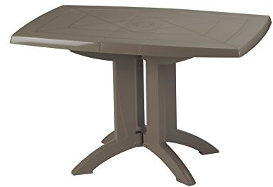 Grosfillex Vega 118 Tisch, Taupe, 80 x 77 x 72 cm