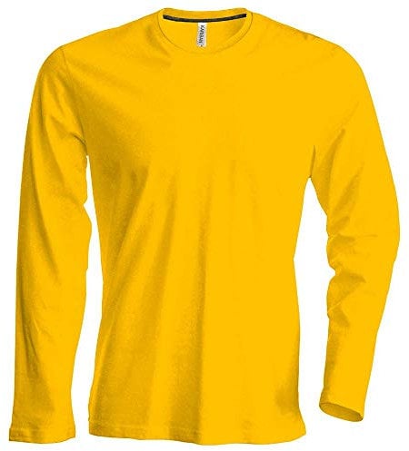 Herren T-Shirt langarm von notrash2003 (XL, Gelb)