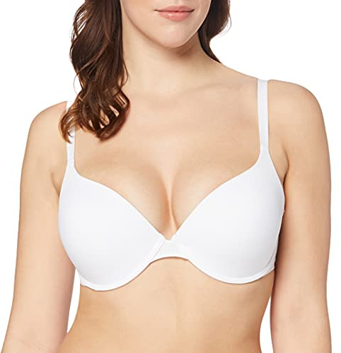 Wonderbra Women's Ultimate Silhouette T-Shirt Bra Everyday, White, 36FF