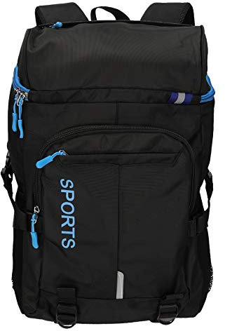 Betz Rucksack Wanderrucksack Damen Herren Reise und Camping 4 Taschen Volumen 24 Liter Sports II Farbe schwarz