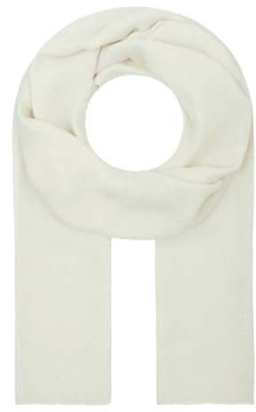 Majea Tuch Lima schmal geschnittenes Damen-Halstuch uni Schal einfarbig Sommerschal Sommer Halstuch (880010) (creme)