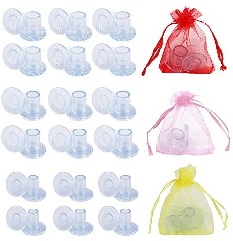 Dadabig 18 Paar High Heels Absatzschoner, S/M/L Transparent Stöckelschuh Absatzschutz High Heel Protectors Stoppers Stöckelstulpen Absatzschoner Tanzschuhe Absatzschutz für Damen formelle Anlässe