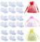 Dadabig 18 Paar High Heels Absatzschoner, S/M/L Transparent Stöckelschuh Absatzschutz High Heel Protectors Stoppers Stöckelstulpen Absatzschoner Tanzschuhe Absatzschutz für Damen formelle Anlässe