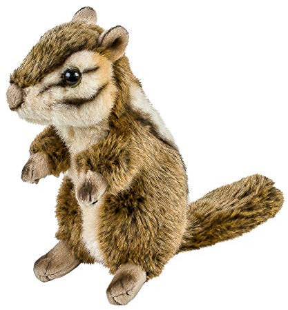 Teddys Rothenburg Streifenhörnchen Stripe 30 cm (17 cm ohne Schwanz) Uni-Toys Stofftier Kuscheltier Plüschtier Baby Kinder Spielzeug Eichhörnchen