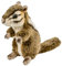 Teddys Rothenburg Streifenhörnchen Stripe 30 cm (17 cm ohne Schwanz) Uni-Toys Stofftier Kuscheltier Plüschtier Baby Kinder Spielzeug Eichhörnchen