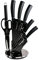 BerlingerHaus BH-2685, Carbon Pro Set di Coltelli da Cucina Professionale 8 Pezzi, Acciaio Inossidabile, Rivestimento Antiaderente, Supporto, Coltello da Cuoco, Santoku, Acciaio per Affilare, Forbici