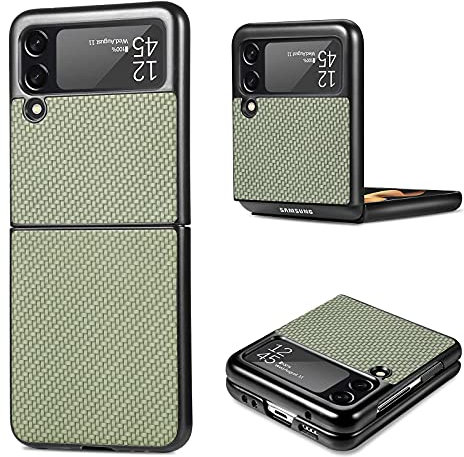 RanTuo Schutzhülle für Samsung Galaxy Z Flip 3, ultradünn, Hartschale, Kratzfest, stoßfest, Anti-Fingerabdruck, Schutzhülle für Samsung Galaxy Z Flip 3, Grün