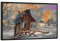 artboxONE Poster mit schwarzem Rahmen 75x50 cm Natur Das Holzhaus - Bild holzhaus Herbst herbstlaub