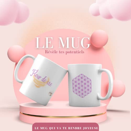 Révèle tes potentiels Mug, tasse Fleur de vie 1