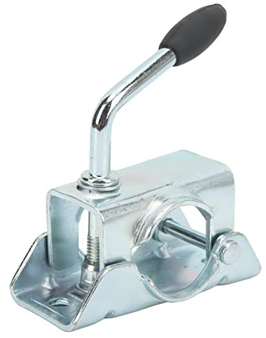 Jockey Wheel Split Clamp,Trailer Jockey Wheel Split Clamp Prop Stand Support Mount for 48mm/1.89in Pipe Diameter