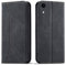 OKZone Cover per iPhone XR (6,1 Pollici), Custodia Flip Pelle Portafoglio Magnetica Libro [Slot Schede], Silicone TPU Bumper Wallet Supporto Cover, Antiurto [Kickstand] (Nero)