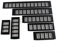 80 * 450mm Black Alloy Rectangular Air Vent Grille Ventilation Cover ，Aluminum Alloy Black Kitchen Plinth Vent GrillFor Cabinets Wardrobes