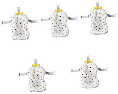 GLEAVI 5st Baby Badematte Badewanne Kindersitz Badewannensitz Für Babywaschbecken Badematte Für Babywaschbecken Babywannen Babybadestuhl Neugeboren Badewannenmatte Wabennetzgewebe Sommer