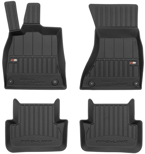 SMK Gummimatten auto fußmatten Satz passend für Audi A4 B8 2007-2015 Erleben Sie einen neuen Standard des Reisens mit rutschfesten auto fussmatten - Mehrjahres- auto teppiche für alle Straßenverhältni