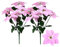 Rikyo 2 künstliche Weihnachtssterne, 48,3 cm, Seidensträucher, Weihnachtsblumen, Ornamente, 7 Stielköpfe, Samt, Weihnachtsstern, Blumen mit Stielblatt für Party, Zuhause, Urlaub, Dekoration (Rosa)