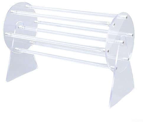 RANRAO Aufbewahrungsständer, 360 ° drehbar, Acryl-Stirnband, Haarreif, Haarreif, Aufbewahrung, Haarzubehör, Aufbewahrungsregal, Kleiderschrank, Schmuckorganisatoren