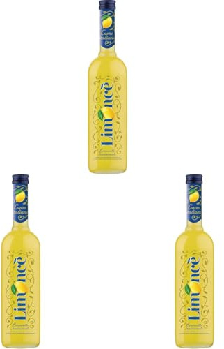 Limoncé, Limoncello naturale da limoni Siciliani 100%, senza coloranti e aromi artificiali - 1 bottiglia da 500 ml (Confezione da 3)