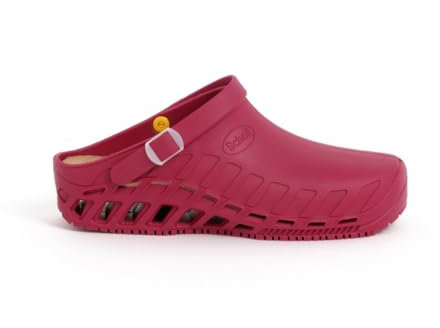 Scholl - Clog Evo, Zoccoli Sanitari Medicali, Unisex - Adulto, Vino, 35/36 EU