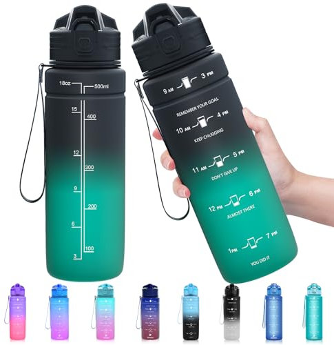 Zounich Trinkflasche Kinder Auslaufsichere 1L/700ml/500ml-BPA frei trinkflaschen Sport tritan Kunststoff Wasserflasche für Fahrrad, Schule, kohlensäure geeignet, spülmaschinenfest Sportflasche