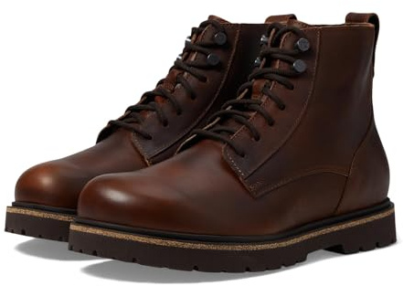 BIRKENSTOCK Herren Highwood Lace Mid Natural Leather Stiefel