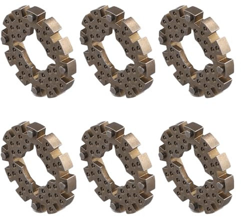 6 x Adapter für Sonicrafter Oszillierwerkzeug-Sägeblätter - Universalschaft-Konverter für Stern-Lock-Sägeblätter aus Stahl für