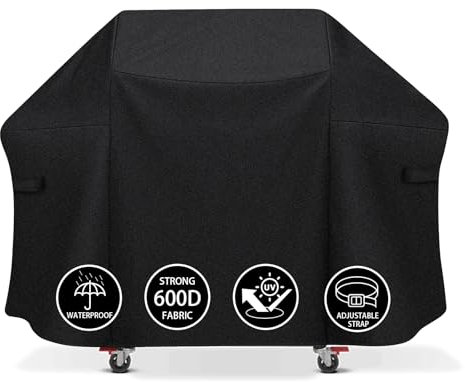 Tunansx Grillabdeckung für Outdoor-Grill, 147 cm, für Weber Genesis II, LX 300, Genesis 300 Series Gasgrills, 600D strapazierfähig, wasserdicht, wetterbeständig, UV- und lichtbeständig