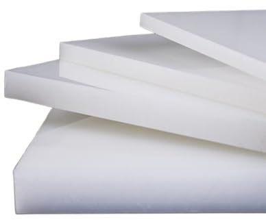 TIHONORI Panneau PP Panneau Dur Panneau en Plastique Tableau Blanc Panneau PVC Panneau en Nylon Panneau PE 200X400mm Épaisseur 3-5Mm,5mm