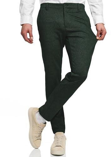 Indicode Herren Rodekro Performance Pants Chinohose Stoffhose mit Stretch | Bequeme Chinohose mit Super Stretch, Sommerhose, Herrenhose, Stoffhose, Businesshose, Funktionshose für Männer