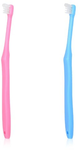 ZEYIYER 2 Stück Zahnbürste Mini Einbüschelzahnbürste Kleine Kopf Ende Tuft-Zahnbürste Kleiner Kopf, Compact Tuft, Weiche Kleine Zahnspangen-Zahnbürste für Zahnreinigung im Detail