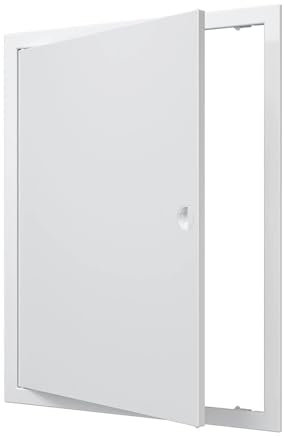 Puerta de inspección de 40 x 50 cm, color blanco, tapa de inspección de plástico ABS, puerta de mantenimiento, puerta de mantenimiento, puerta de inspección y acceso, 400 x 500 mm
