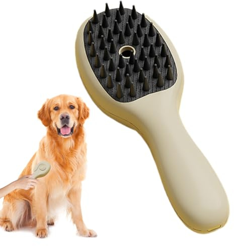 Brosse À Chat Avec Vapeur | Étrille Anti-Peluche pour Chats | Peigne Éliminateur De Poils, Massage Spa À Vapeur, Accessoire De Soin Pour Animaux Jeunes Chats Et Chaton