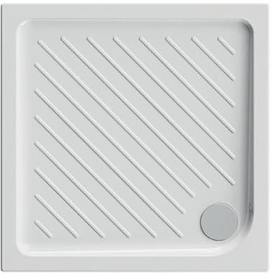 Quadratische Duschtasse aus Keramik Dolomite Gemma 2 H. 7 cm 75 x 75 H. 7 cm