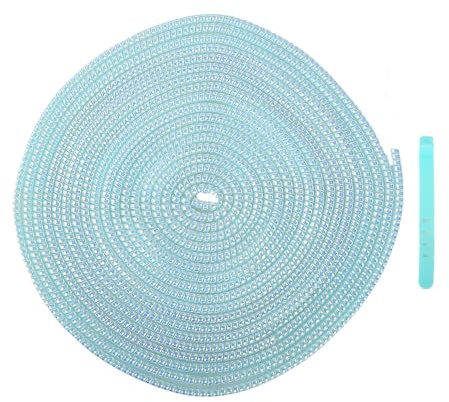 QLD COVER 4.8M(15.75FT) Spiral Cable Protector, Multicolor Suitable for Most Phone/Pad/Laptop USB Wire Cord Savers Protection Cover Anti-break Wrap Charger Data Line Cables Sleeves, Laser Blue