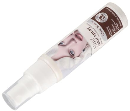 Generic Spray Temporaire pour Cheveux Couleur Blanc, Non Gras, Lavable, Flacon de 30 Ml, Idéal pour les Créateurs de Styles Audacieux