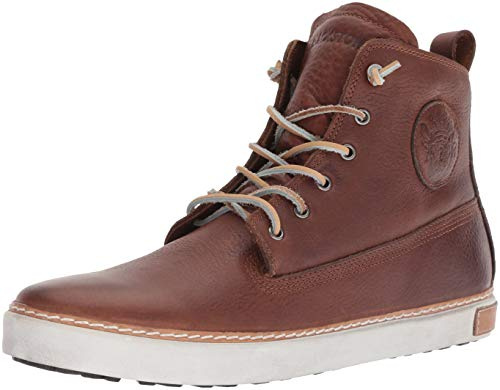 Blackstone Herren AM02 Hohe Sneaker, Braun/Old Yellow