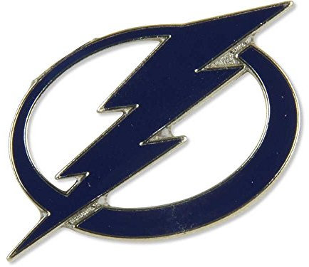 NHL Tampa Bay Lightning Logo Pin von Aminco - Blau - Modern - Unisex - Metall, Kunststoff