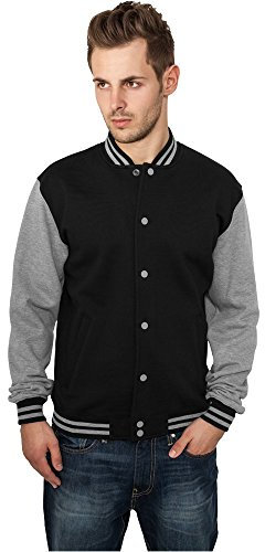 Urban Classics College-Jacke M schwarz / grau