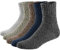 Ueither Uomo/Donna 5 Paia Vintage Style Caldi Calzini di Lana Autunno Inverno (38-43, Colore 5)