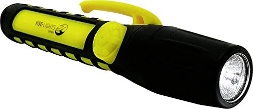 KSE-LIGHTS GmbH KS-9900 LED-Taschenlampe mit ATEX 1G-Zulassung, gelb/schwarz