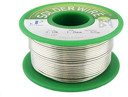 Filo per Saldatura Sn 99,3 Cu 0,7 50g diametro 1mm con Flussante IROX Senza Piombo LEAD FREE Stagno Rame Tin Solder Wire 50 g 1 mm lega saldante per elettronica con anima nucleo di colofonia